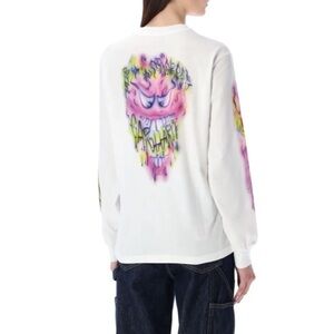 Carhartt WIP L/S Babybrush Grin Long Sleeve T Shirt Streetwear XS Airbrush
